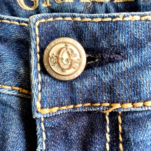 GRACE in LA women’s size 29 skinny Blue Jeans - Picture 6 of 8